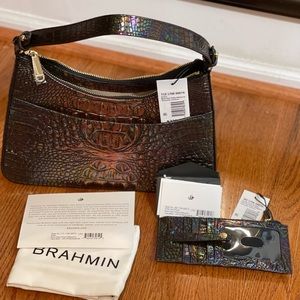 NWT Black Pearl Ombré Esme with Matching Credit Card wallet
